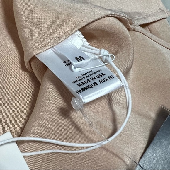 🆕 ARE YOU AM I Issi 100% Silk Mini Dress in Fawn - Picture 12 of 16